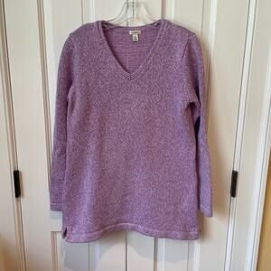 EUC Purple V-Neck Sweater for Women